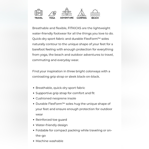 FitKicks Non-Slip Sole Active Footwear Size XL - Picture 6 of 10